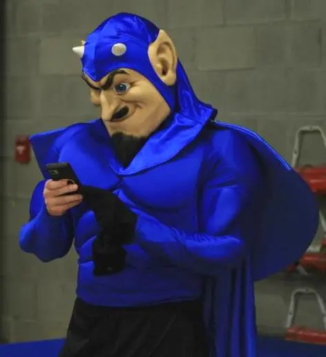 Blue Devil Tweeting