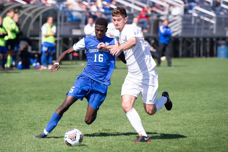 Sophomore Ibrahim Doumbia in action.