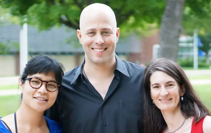 violinist Yuki Numata Resnick, pianist Eliran Avni, and cellist Natasha Farny
