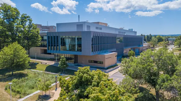 award-winning addtion to Rockefeller Arts Center