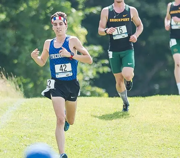 Fredonia cross country runner Ethan Francis