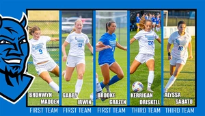 female soccer players on the field