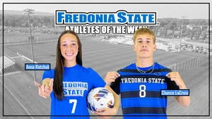 photo of two soccer athletes in uniform