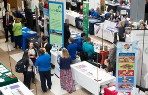 photo of previous job and internship expo in the Williams Center