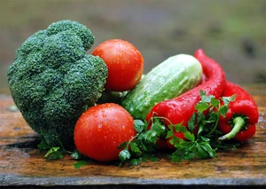 fresh vegetables on a table
