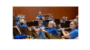flutes playing in a band