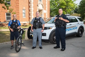 officers wearing new uniforms