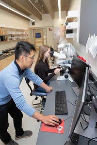 Dr. Wentao Cao in lab