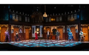 scene from the play "Clue"