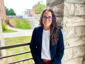 Dr. Amanda Demmer standing outside 