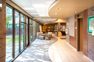 View of Residence Hall lobby