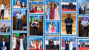 photos of students with awards