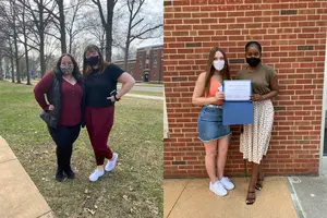 Resident Assistants of the Month with their Resident Directors