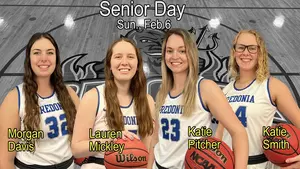 group of four senior basketball players