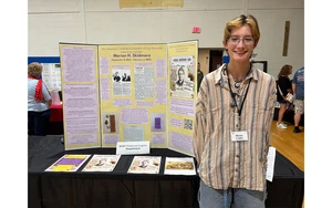 Monty Cooke of Hamburg, NY, at the Chautauqua County History Expo.