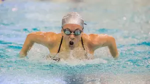 photo of swimmer competing