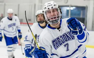 Hockey player Schauss by Ron Szot