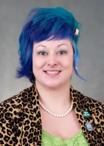 photo of archival librarian