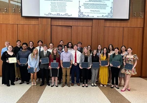 group of award recipients from a previous ceremony