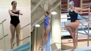 photo of three Fredonia divers