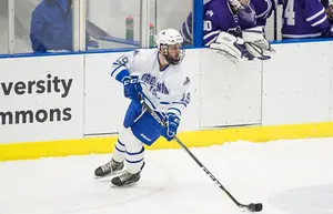 Victor Tracy had two points, including the game-winning goal Saturday vs. Plattsburgh