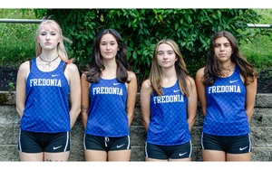 2026 women's cross country team by Riley Olson