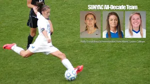 soccer players being honored