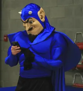 Blue Devil Tweeting