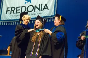 Fredonia_Grad Student Hooding_2015