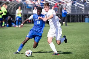 Sophomore Ibrahim Doumbia in action.