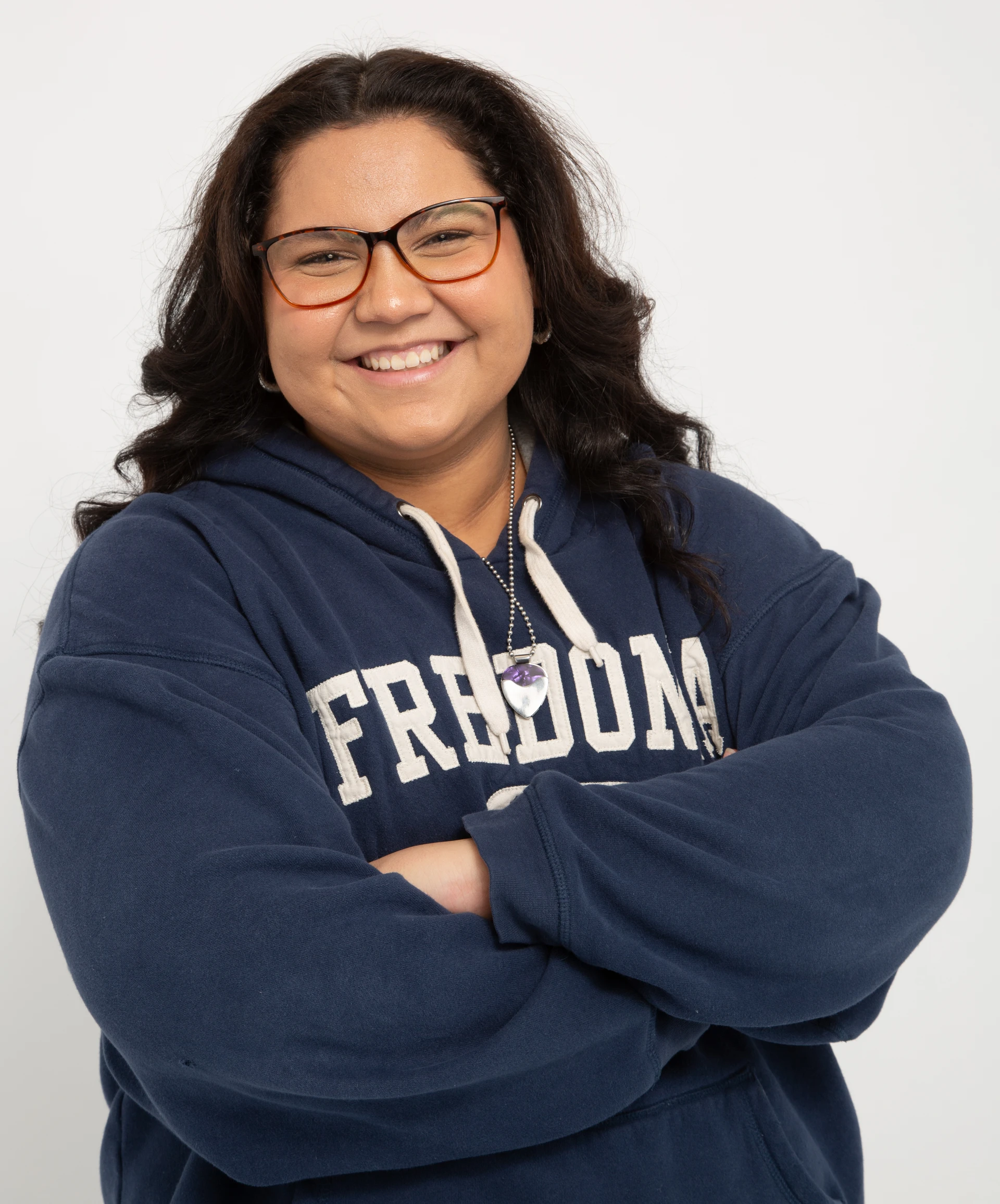 Alexa Batuyong, a first-year student at Fredonia, embracs life on campus