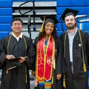 Three students at graduation