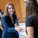 Student attending the Meet the Accountants event