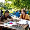 Fredonia students attending street festival