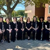 members of the bassoon ensemble with their instruments