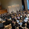orchestra playing in King Concert Hall