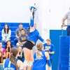 Maeve Musilak plays with confidence as her teammates give her support.