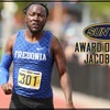 Jacob Winn running on the track