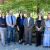 President Stephen H. Kolison Jr. (center) with SUNY Chancellor’s Award for Excellence recipients (from left): Erin Mroczka (Professional Service), Jason K. Bussman (Adjunct Teaching), Christina Hilburger (Librarianship), Dr. Reneta Barneva (Faculty Service) and Rhonda Gominiak (Classified Service).