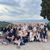 students and faculty in a group overlooking the city of Florence, Italy