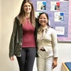 Lexe Ausa (right), with Dr. Elizabeth Mahar
