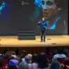 Chris Bashinelli on stage at King Concert Hall
