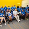 Area students join SUNY Fredonia faculty, students and staff for a group photo taken at the conclusion of the Science, Technology, Engineering, Arts and Math summer camp that is held each summer as part of the Liberty Partnerships program.