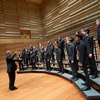 Fredonia Chamber Choir performing in Rosch Recital Hall.