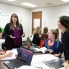 Students in education class