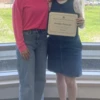 Jennifer Petracchi (right) with Residence Director Donna Good West.