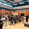 Dr. Leon Dorsey rehearses the Jazz Orchestra in one of the Robert and Marilyn Maytum Music Rehearsal Halls.