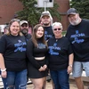 group of family members in matching t-shirts