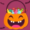 graphic of pumpkin filled with Halloween candy
