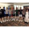 group of new international students standing